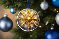 Round Christmas Ornament Sublimation|Clipart Product Image 3