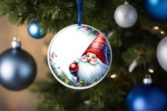 Christmas Gnome Round Ornament PNG Product Image 1