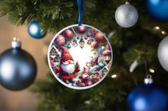 Christmas Gnome Round Ornament PNG Product Image 4