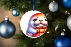 Cute Baby Walrus Winter Clothes PNG Product Image 4