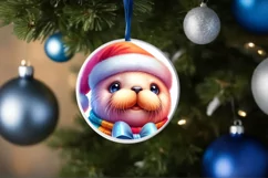 Cute Baby Walrus Winter Clothes PNG Product Image 1