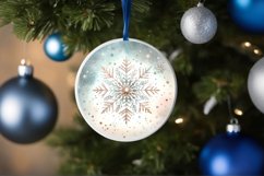 Round Christmas Ornament Sublimation|Clipart Product Image 1