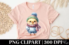 Dumb Chicken in Winter Clothes PNG Product Image 5