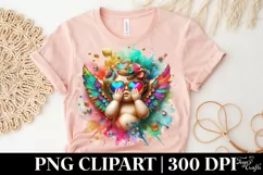 Cupid Angel Of Love Gesture Watercolor Florals Clipart Product Image 5