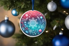 Round Christmas Ornament Sublimation|Clipart Product Image 3