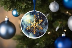 Round Christmas Ornament Sublimation|Clipart Product Image 3