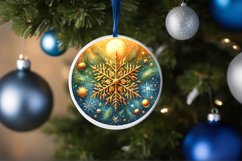Round Christmas Ornament Sublimation|Clipart Product Image 3