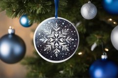 Round Christmas Ornament Sublimation|Clipart Product Image 3