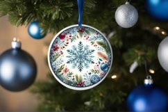 Round Christmas Ornament Sublimation|Clipart Product Image 3