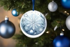 Round Christmas Ornament Sublimation|Clipart Product Image 3