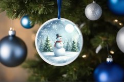 Round Christmas Ornament Sublimation|Clipart Product Image 3