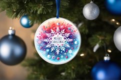 Round Christmas Ornament Sublimation|Clipart Product Image 3