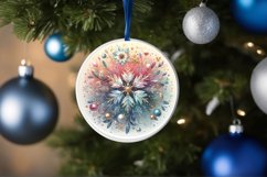 Round Christmas Ornament Sublimation|Clipart Product Image 3
