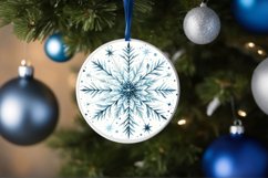 Round Christmas Ornament Sublimation|Clipart Product Image 3