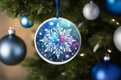 Round Christmas Ornament Sublimation|Clipart Product Image 1
