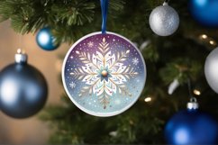 Round Christmas Ornament Sublimation|Clipart Product Image 3
