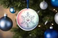 Round Christmas Ornament Sublimation|Clipart Product Image 3