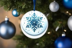 Round Christmas Ornament Sublimation|Clipart Product Image 3