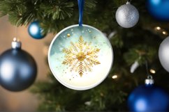Round Christmas Ornament Sublimation|Clipart Product Image 3