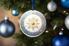 Round Christmas Ornament Sublimation|Clipart Product Image 3