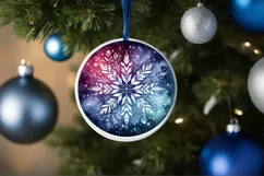 Round Christmas Ornament Sublimation|Clipart Product Image 3