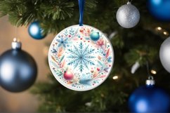 Round Christmas Ornament Sublimation|Clipart Product Image 1