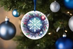Round Christmas Ornament Sublimation|Clipart Product Image 3
