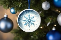 Round Christmas Ornament Sublimation|Clipart Product Image 3