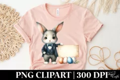 Business Bunny Easter Clipart |T-shirt, Mug, Tumbler Product Image 5