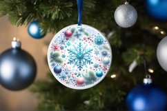 Round Christmas Ornament Sublimation|Clipart Product Image 3
