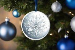Round Christmas Ornament Sublimation|Clipart Product Image 3
