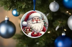 Santa Christmas Sticker Sublimation PNG Product Image 4