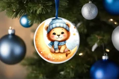 Cute Winter Lion Clipart Sublimation PNG Product Image 4