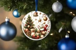 Snowflake Warm Wishes Sublimation PNG Product Image 1