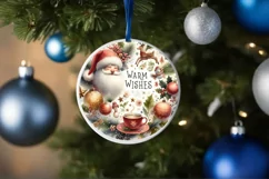 Snowflake Warm Wishes Sublimation PNG Product Image 1