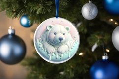 3D Polar Bear Marzipan Sublimation PNG Product Image 1
