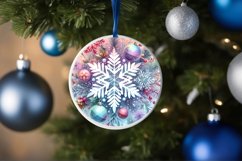 Round Christmas Ornament Sublimation|Clipart Product Image 3