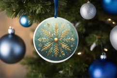 Round Christmas Ornament Sublimation|Clipart Product Image 3