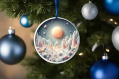 Pastel Christmas Candy Scene Sublimation PNG Product Image 1