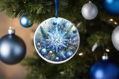 Round Christmas Ornament Sublimation|Clipart Product Image 3