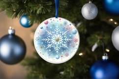 Round Christmas Ornament Sublimation|Clipart Product Image 3