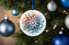 Round Christmas Ornament Sublimation|Clipart Product Image 3