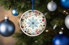 Round Christmas Ornament Sublimation|Clipart Product Image 3