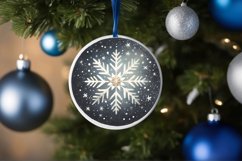 Round Christmas Ornament Sublimation|Clipart Product Image 1