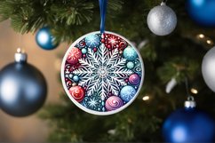 Round Christmas Ornament Sublimation|Clipart Product Image 1