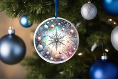 Round Christmas Ornament Sublimation|Clipart Product Image 3