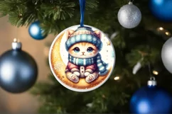 Cute Digital Painting Featuring Cute Baby Kitten PNG Product Image 1