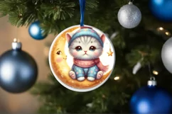 Cute Digital Painting Featuring Cute Baby Kitten PNG Product Image 1