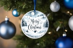 Watercolor Christmas Image Featuring Winter Scene with Product Image 4