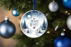Watercolor Christmas Image Featuring Winter Scene with Product Image 4